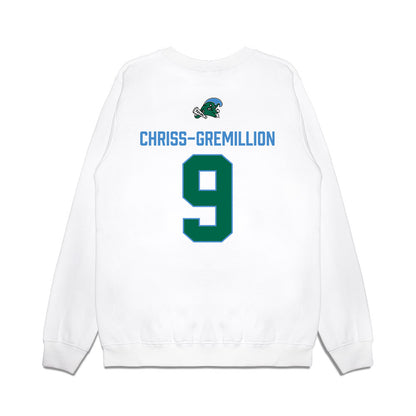 Tulane - NCAA Football : Zeon Chriss-Gremillion - 2025 Conference Champions Premium Crewneck Sweatshirt-1