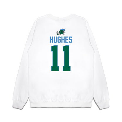 Tulane - NCAA Football : Dalton Hughes - 2025 Conference Champions Premium Crewneck Sweatshirt-1