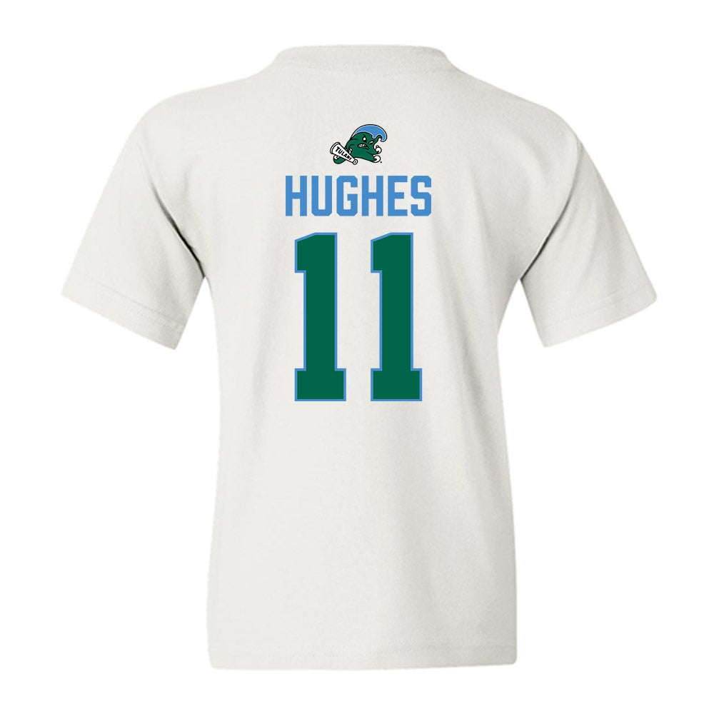 Tulane - NCAA Football : Dalton Hughes - 2025 Conference Champions Youth T-Shirt-1