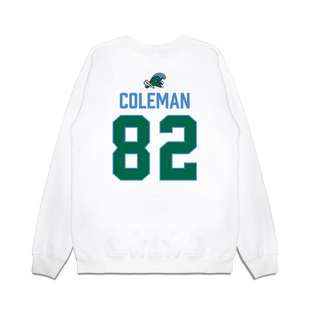Tulane - NCAA Football : Keyshaun Coleman - 2025 Conference Champions Premium Crewneck Sweatshirt-1