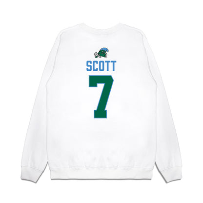 Tulane - NCAA Football : Cade Scott - 2025 Conference Champions Premium Crewneck Sweatshirt-1