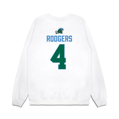 Tulane - NCAA Football : Chris Rodgers - 2025 Conference Champions Premium Crewneck Sweatshirt-1