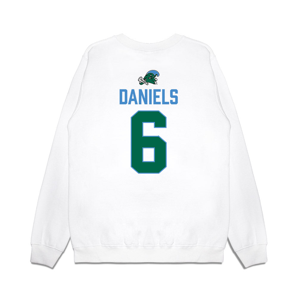 Tulane - NCAA Football : Johnnie Daniels - 2025 Conference Champions Premium Crewneck Sweatshirt-1