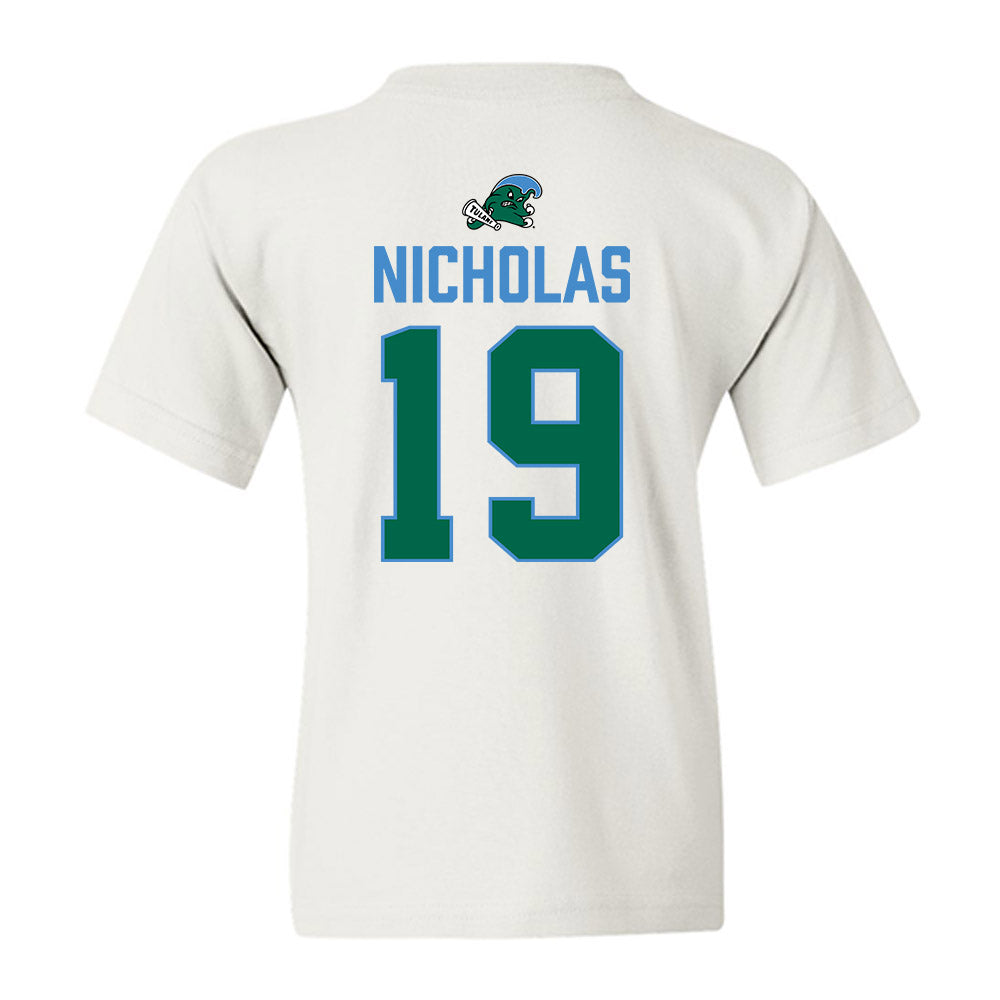Tulane - NCAA Football : Shaun Nicholas - 2025 Conference Champions Youth T-Shirt-1
