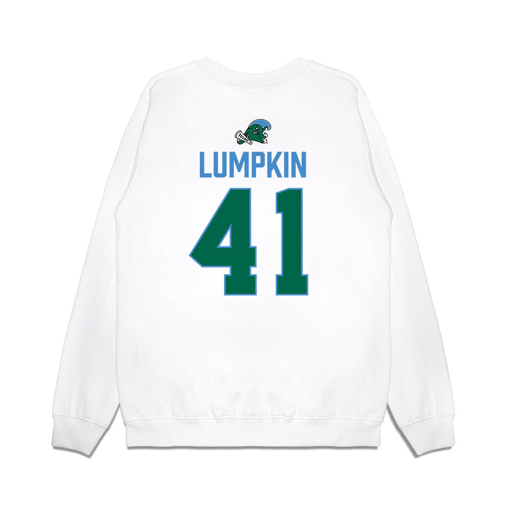 Tulane - NCAA Football : Chan Lumpkin - 2025 Conference Champions Premium Crewneck Sweatshirt-1