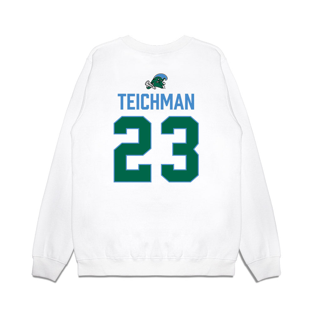 Tulane - NCAA Football : Rudy Teichman - 2025 Conference Champions Premium Crewneck Sweatshirt-1