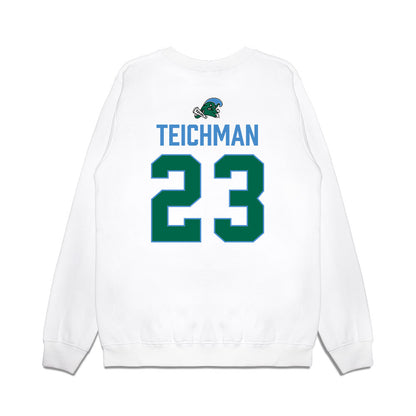 Tulane - NCAA Football : Rudy Teichman - 2025 Conference Champions Premium Crewneck Sweatshirt-1