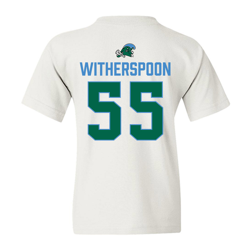 Tulane - NCAA Football : Nick Witherspoon - 2025 Conference Champions Youth T-Shirt-1