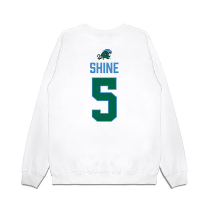 Tulane - NCAA Football : Ezaiah Shine - 2025 Conference Champions Premium Crewneck Sweatshirt-1