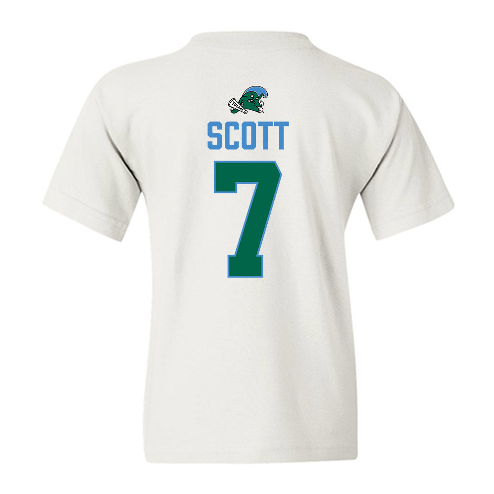 Tulane - NCAA Football : Cade Scott - 2025 Conference Champions Youth T-Shirt-1