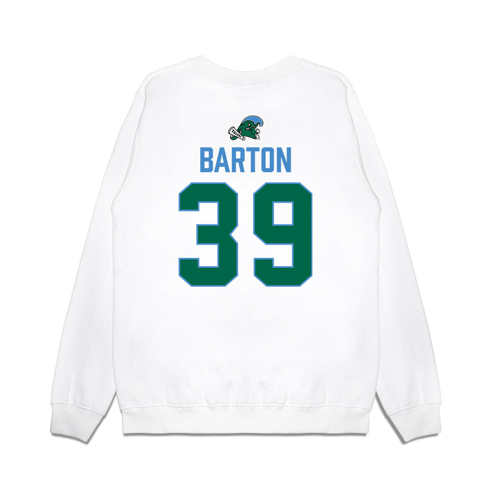 Tulane - NCAA Football : John Barton - 2025 Conference Champions Premium Crewneck Sweatshirt-1