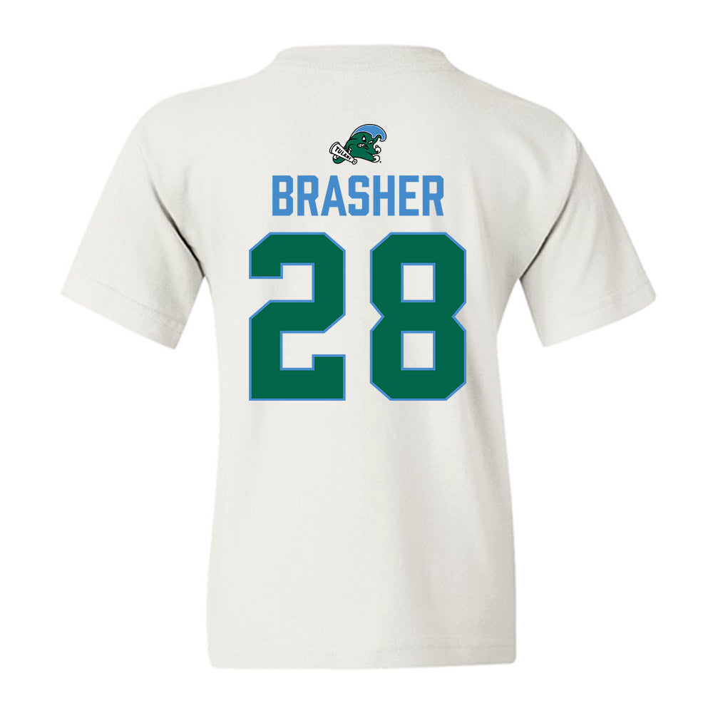 Tulane - NCAA Football : Dylan Brasher - 2025 Conference Champions Youth T-Shirt-1