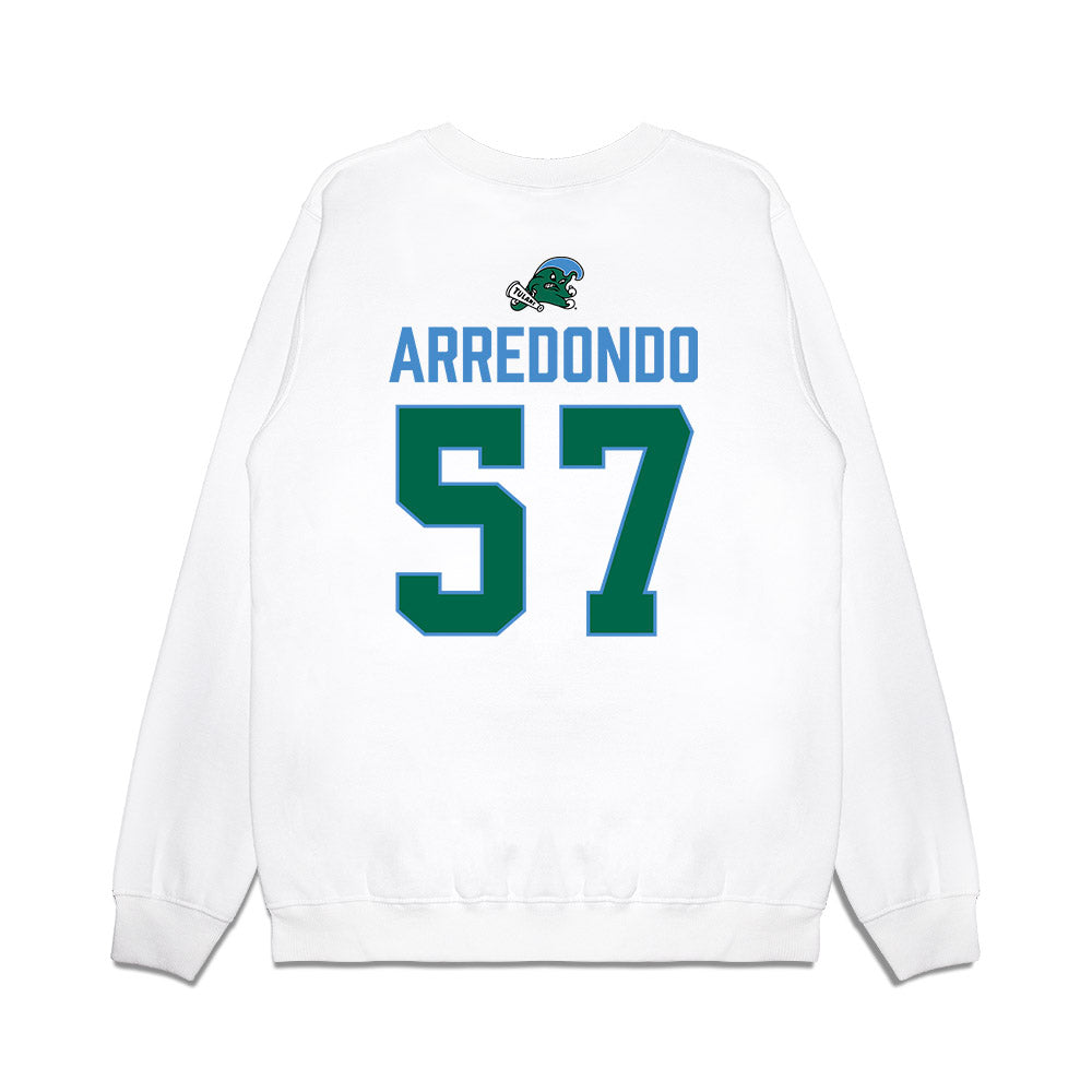 Tulane - NCAA Football : Jason Arredondo - 2025 Conference Champions Premium Crewneck Sweatshirt-1