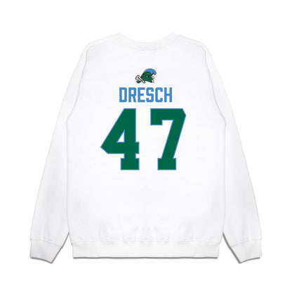 Tulane - NCAA Football : Zachary Dresch - 2025 Conference Champions Premium Crewneck Sweatshirt-1