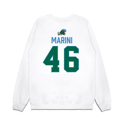 Tulane - NCAA Football : Zach Marini - 2025 Conference Champions Premium Crewneck Sweatshirt-1