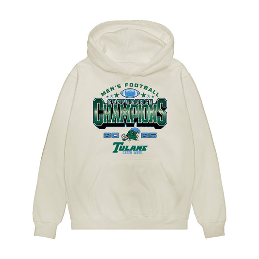 Tulane - NCAA Football : Kadin Semonza - 2025 Conference Champions Premium Hooded Sweatshirt-0