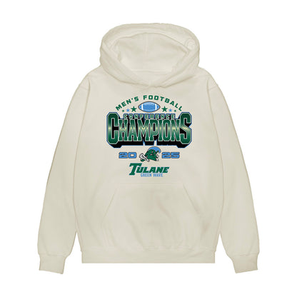Tulane - NCAA Football : Shaun Nicholas - 2025 Conference Champions Premium Hooded Sweatshirt-0