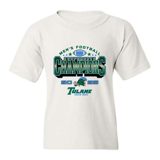 Tulane - NCAA Football : Jackson Norwood - 2025 Conference Champions Youth T-Shirt-0