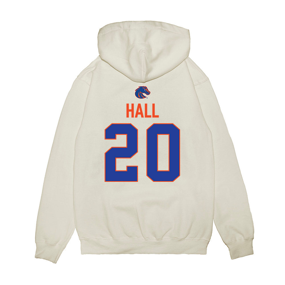 Boise State - NCAA Football : Kyle Hall - 3-Peat Conference Champs Premium Hooded Sweatshirt-1