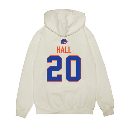 Boise State - NCAA Football : Kyle Hall - 3-Peat Conference Champs Premium Hooded Sweatshirt-1