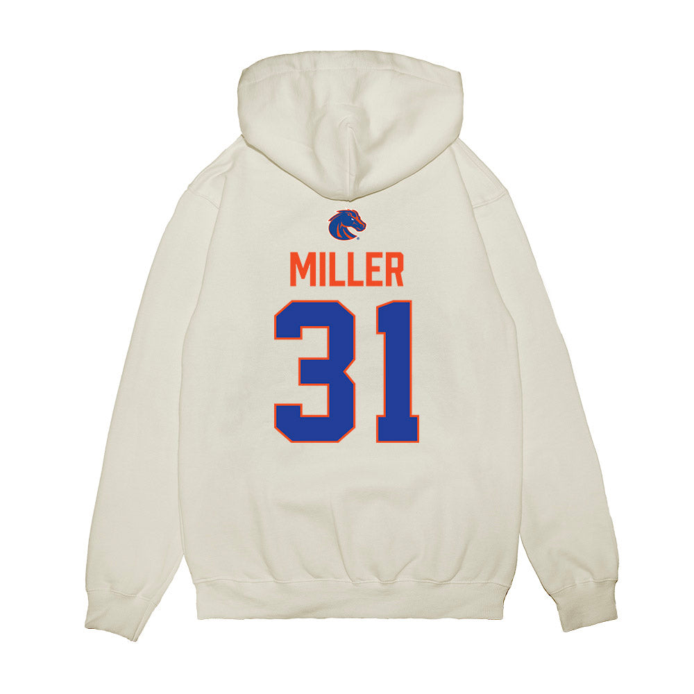 Boise State - NCAA Football : Cole Miller - 3-Peat Conference Champs Premium Hooded Sweatshirt-1