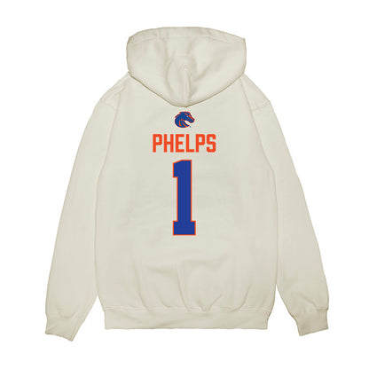 Boise State - NCAA Football : Boen Phelps - 3-Peat Conference Champs Premium Hooded Sweatshirt-1
