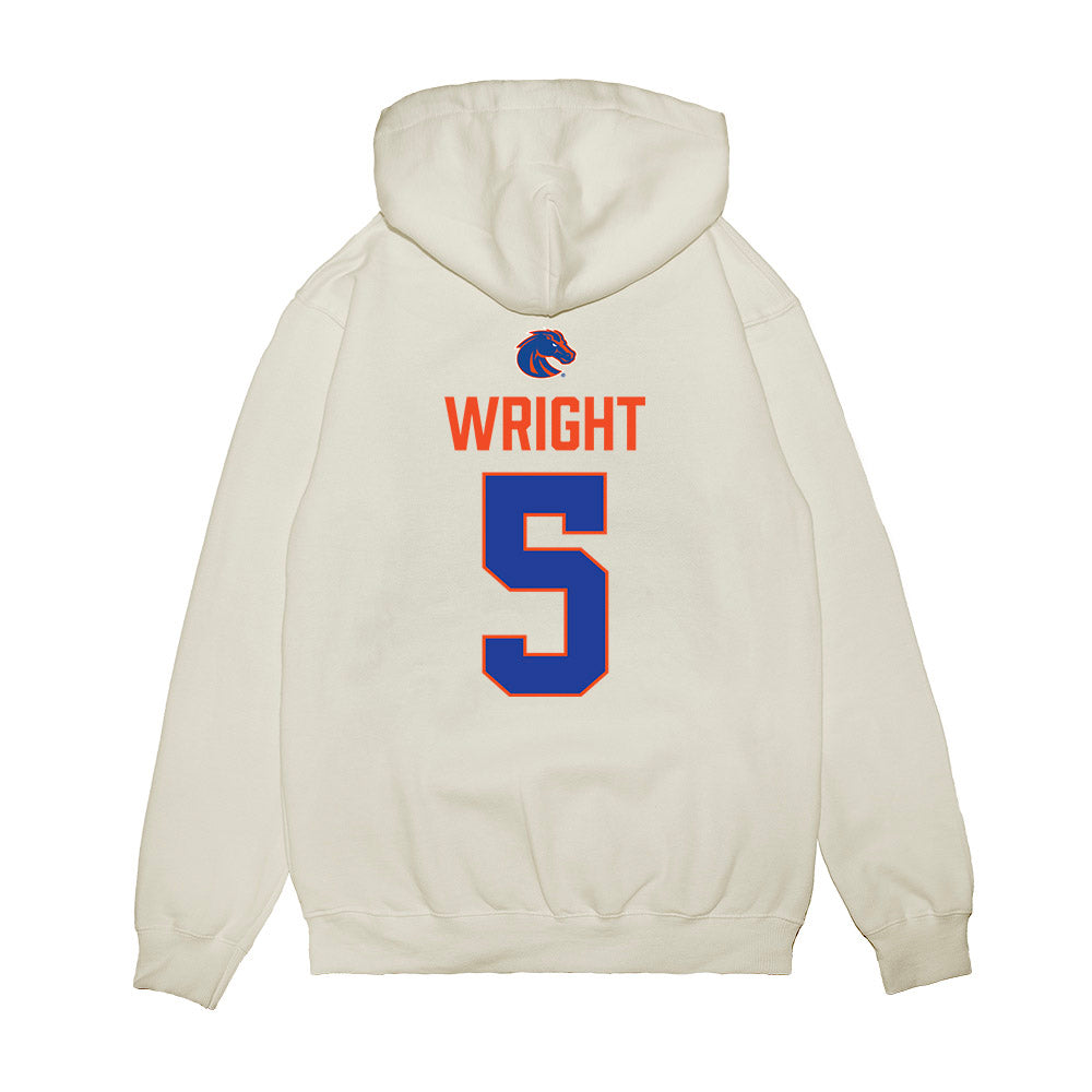 Boise State - NCAA Football : Akeem Wright - 3-Peat Conference Champs Premium Hooded Sweatshirt-1