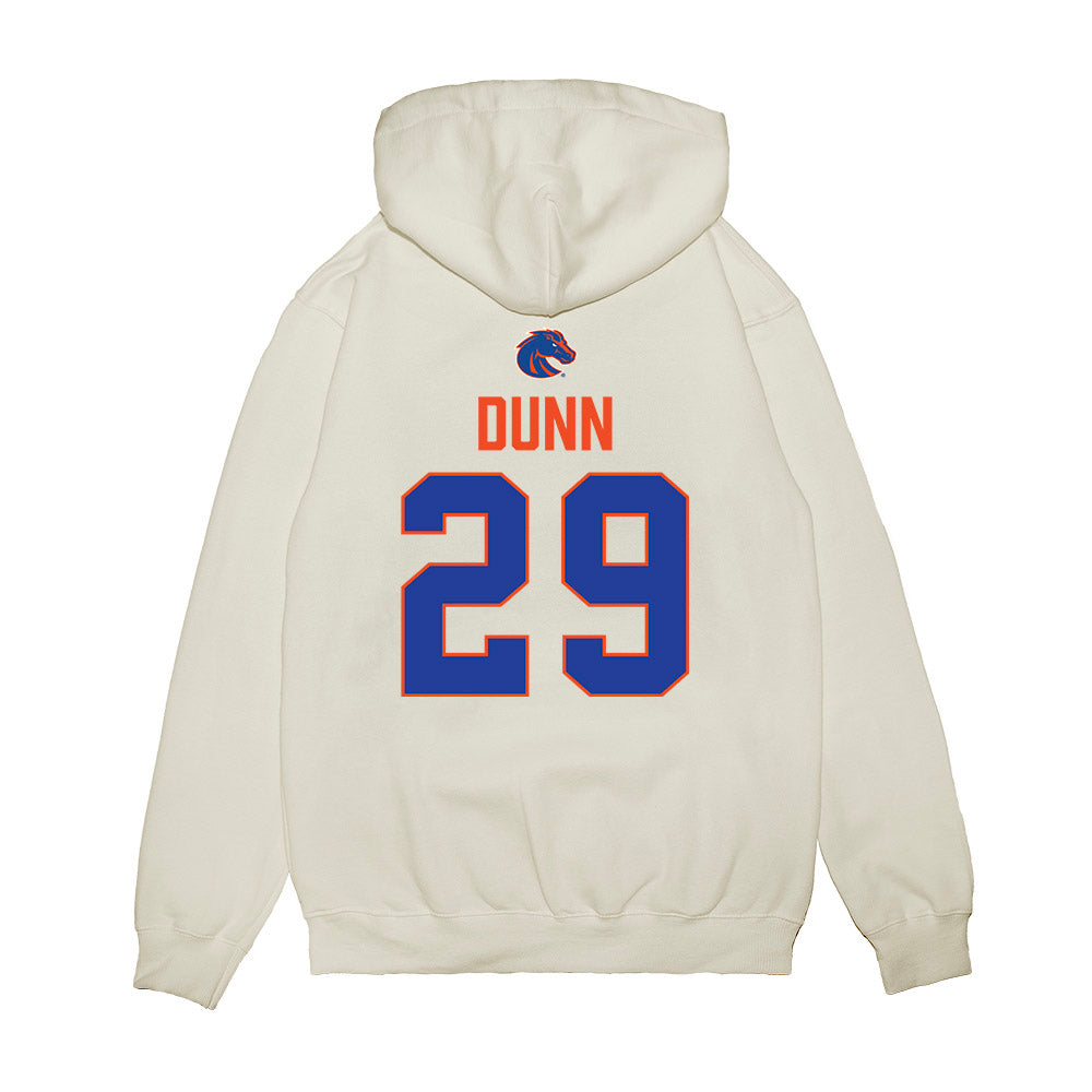Boise State - NCAA Football : Lincoln Dunn - 3-Peat Conference Champs Premium Hooded Sweatshirt-1