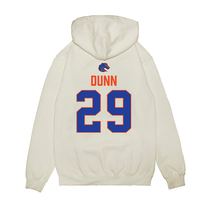 Boise State - NCAA Football : Lincoln Dunn - 3-Peat Conference Champs Premium Hooded Sweatshirt-1