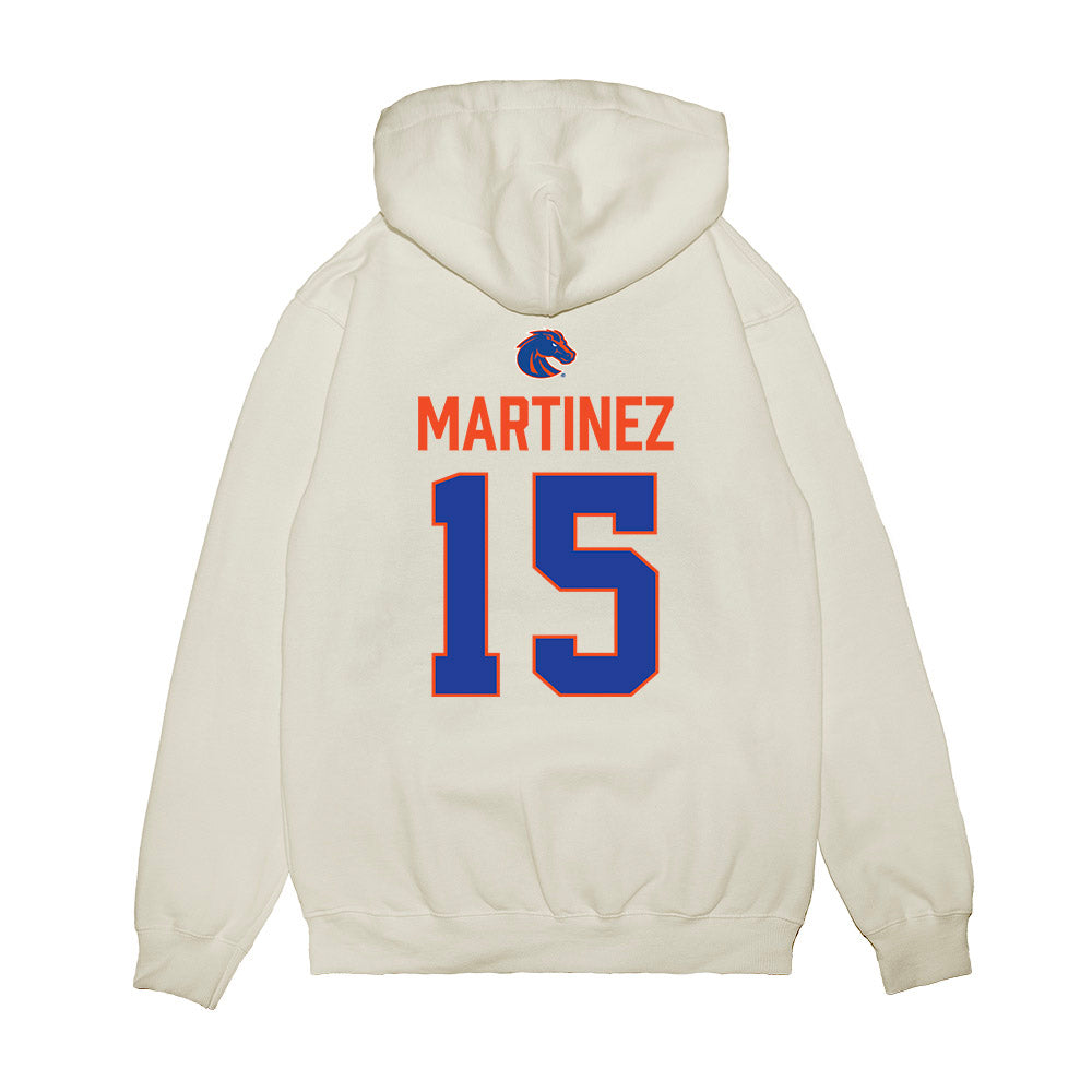 Boise State - NCAA Football : Zeke Martinez - 3-Peat Conference Champs Premium Hooded Sweatshirt-1