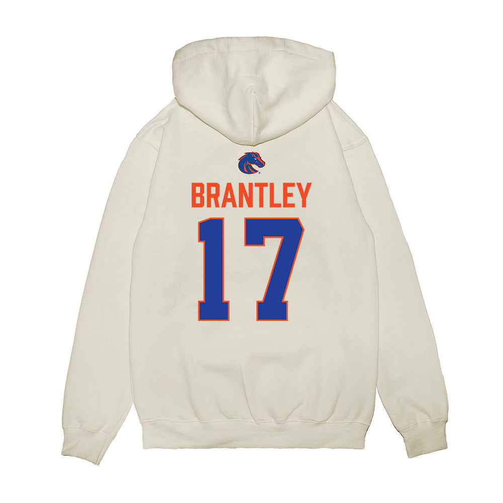 Boise State - NCAA Football : Logan Brantley - 3-Peat Conference Champs Premium Hooded Sweatshirt-1
