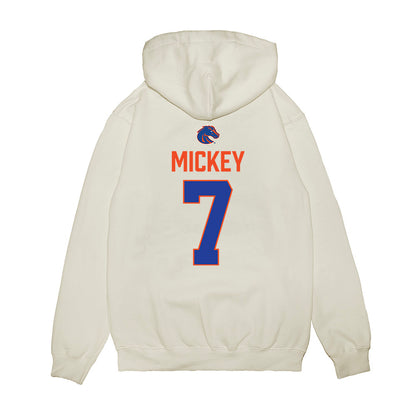 Boise State - NCAA Football : Jaden Mickey - 3-Peat Conference Champs Premium Hooded Sweatshirt-1