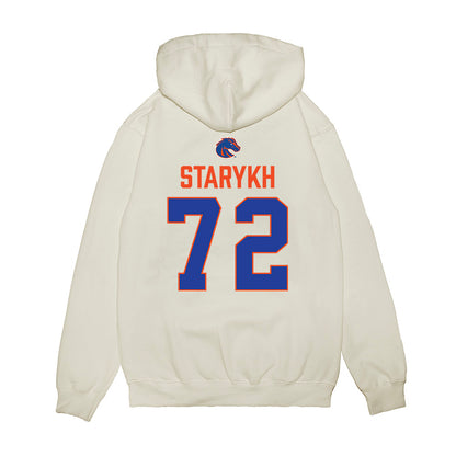 Boise State - NCAA Football : Daniil Starykh - 3-Peat Conference Champs Premium Hooded Sweatshirt-1
