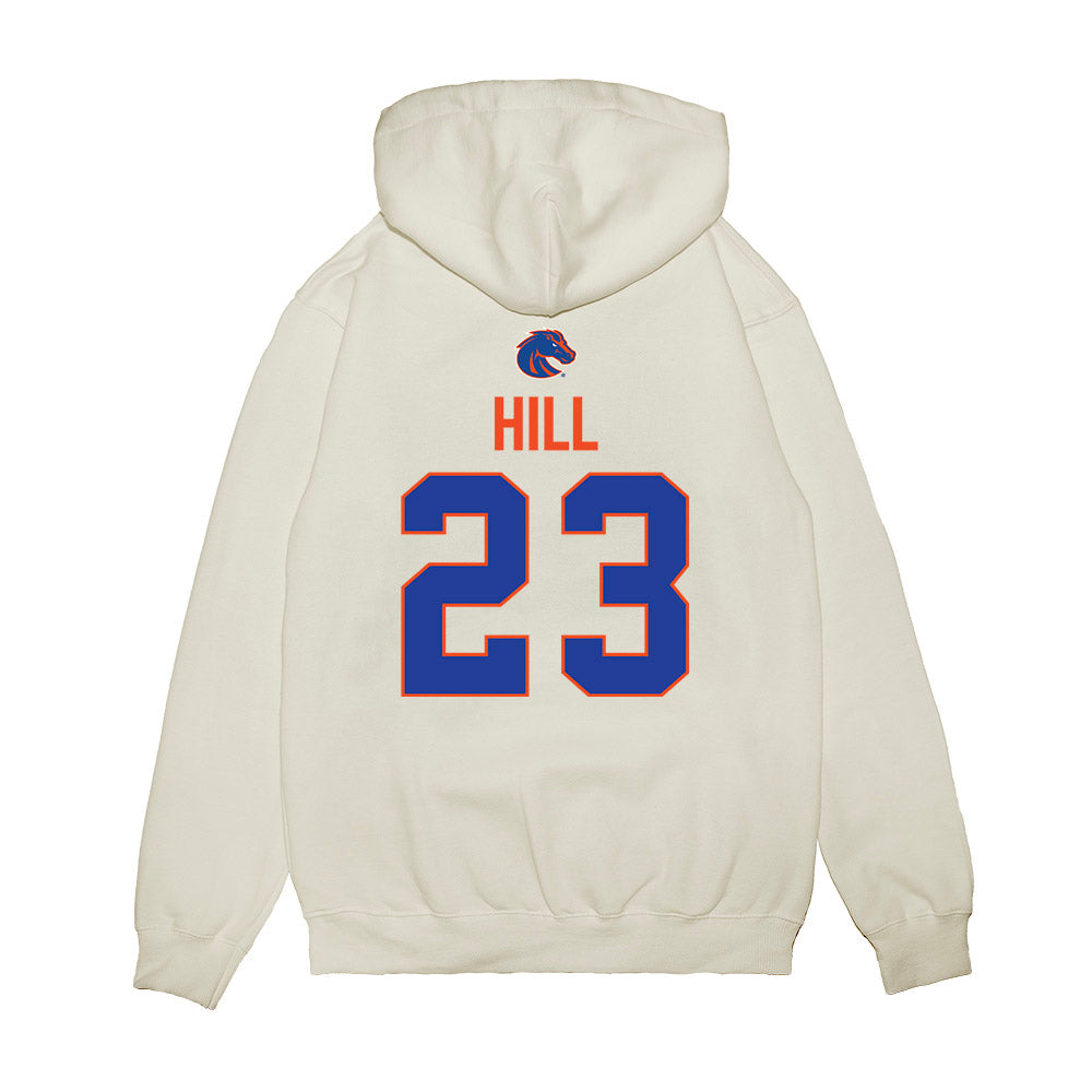 Boise State - NCAA Football : David Hill - 3-Peat Conference Champs Premium Hooded Sweatshirt-1