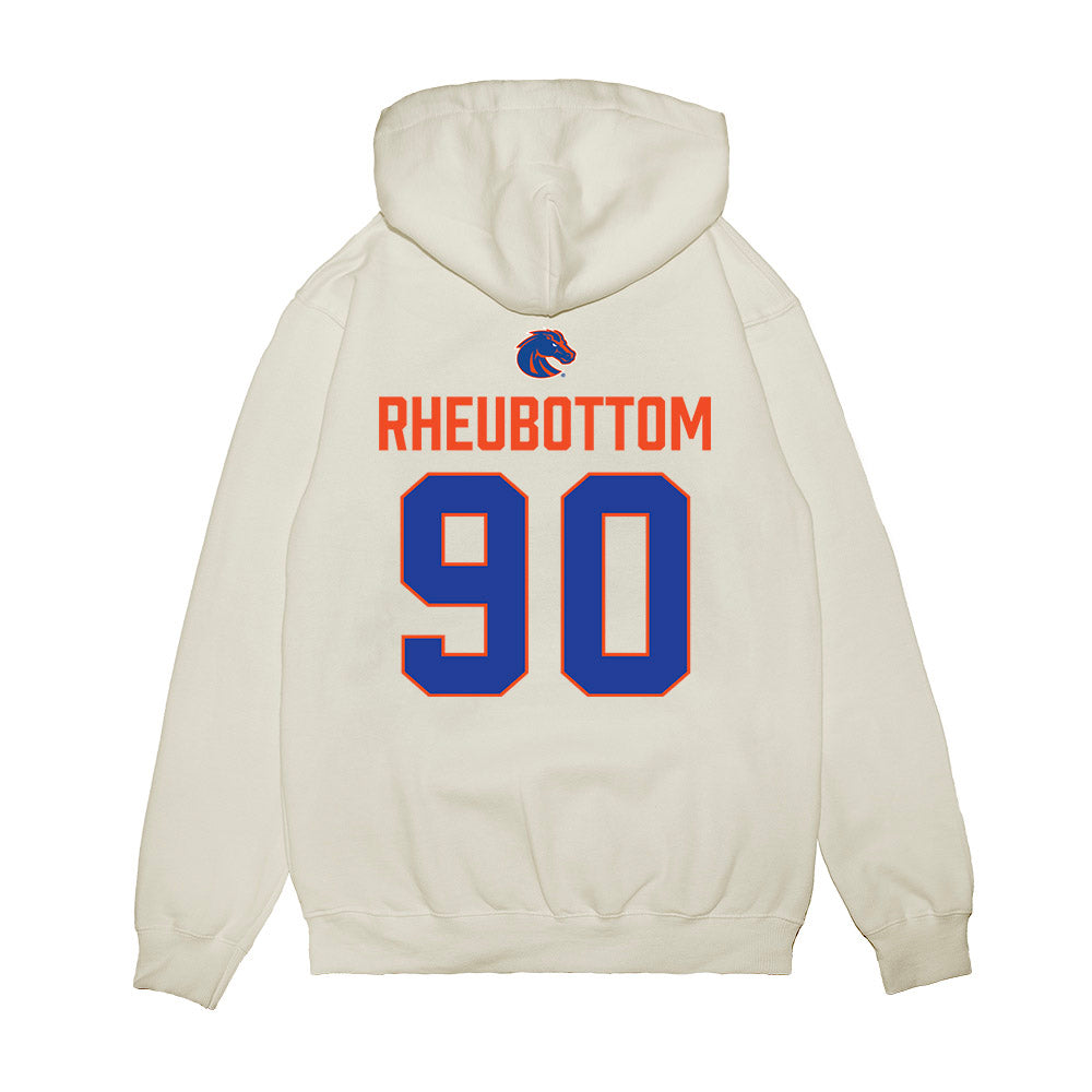 Boise State - NCAA Football : Drew Rheubottom - 3-Peat Conference Champs Premium Hooded Sweatshirt-1