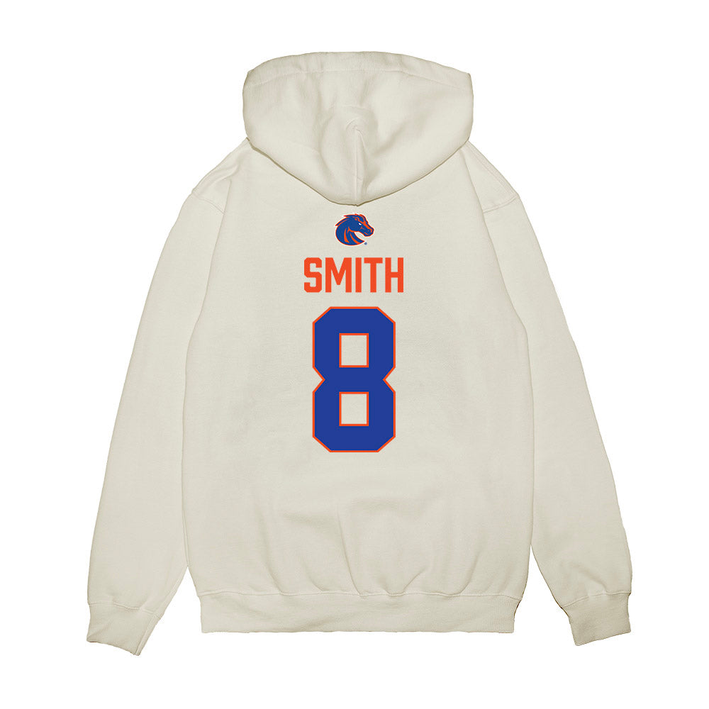 Boise State - NCAA Football : Sherrod Smith - 3-Peat Conference Champs Premium Hooded Sweatshirt-1