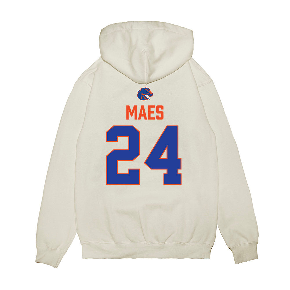 Boise State - NCAA Football : AJ Maes - 3-Peat Conference Champs Premium Hooded Sweatshirt-1
