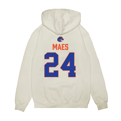 Boise State - NCAA Football : AJ Maes - 3-Peat Conference Champs Premium Hooded Sweatshirt-1