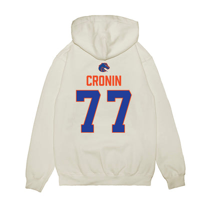 Boise State - NCAA Football : Kole Cronin - 3-Peat Conference Champs Premium Hooded Sweatshirt-1