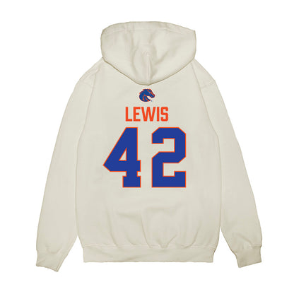 Boise State - NCAA Football : Zyhaire Lewis - 3-Peat Conference Champs Premium Hooded Sweatshirt-1
