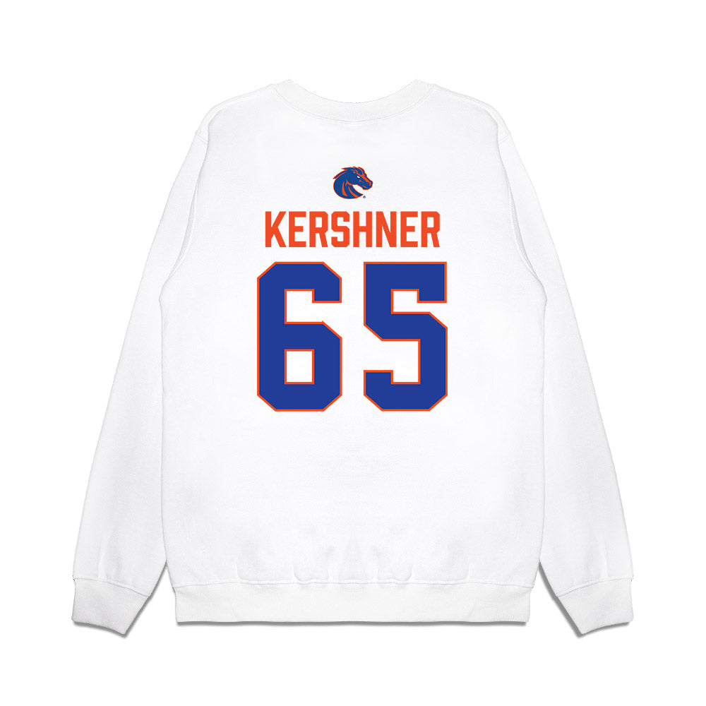 Boise State - NCAA Football : Ashton Kershner - 3-Peat Conference Champs Premium Crewneck Sweatshirt-1