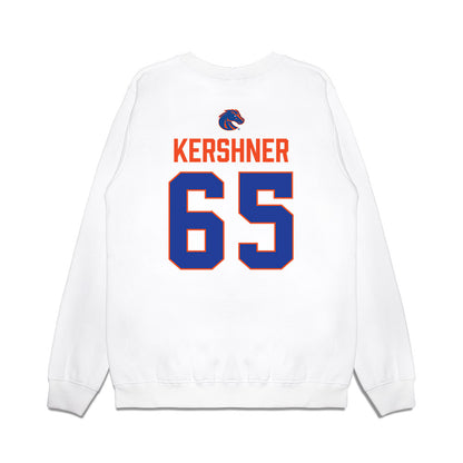 Boise State - NCAA Football : Ashton Kershner - 3-Peat Conference Champs Premium Crewneck Sweatshirt-1