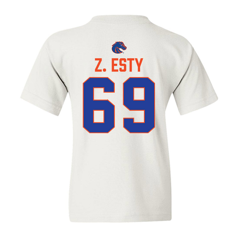 Boise State - NCAA Football : Zander Z. Esty - 3-Peat Conference Champs Youth T-Shirt-1