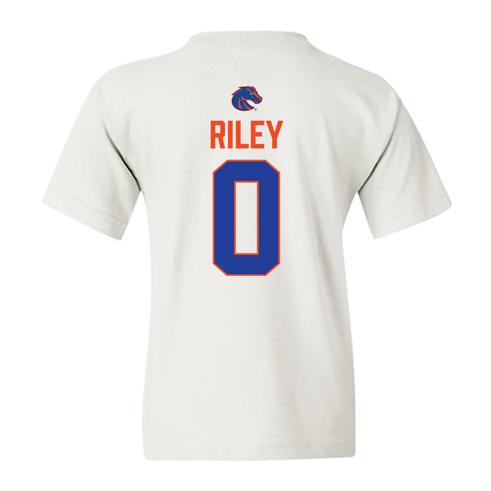Boise State - NCAA Football : Dylan Riley - 3-Peat Conference Champs Youth T-Shirt-1