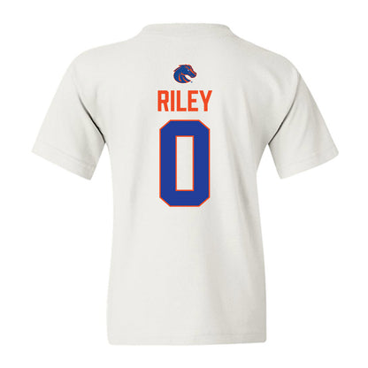 Boise State - NCAA Football : Dylan Riley - 3-Peat Conference Champs Youth T-Shirt-1