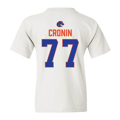 Boise State - NCAA Football : Kole Cronin - 3-Peat Conference Champs Youth T-Shirt-1