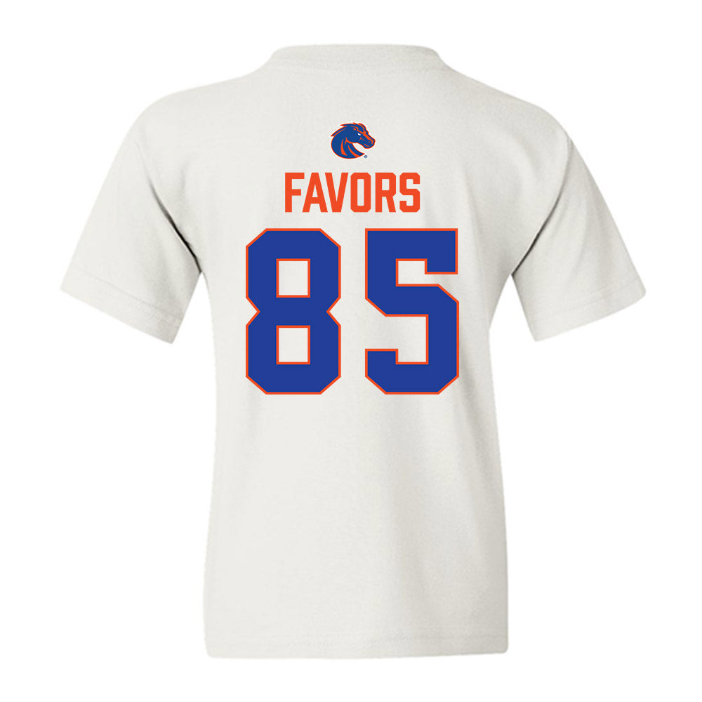 Boise State - NCAA Football : Terrious Favors - 3-Peat Conference Champs Youth T-Shirt-1