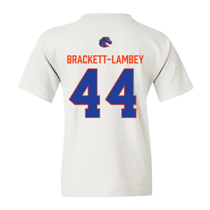 Boise State - NCAA Football : Syncere Brackett-Lambey - 3-Peat Conference Champs Youth T-Shirt-1