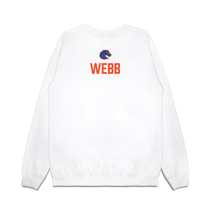 Boise State - NCAA Football : Corey Webb - 3-Peat Conference Champs Premium Crewneck Sweatshirt-1