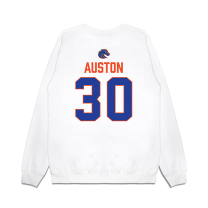 Boise State - NCAA Football : Adam Auston - 3-Peat Conference Champs Premium Crewneck Sweatshirt-1